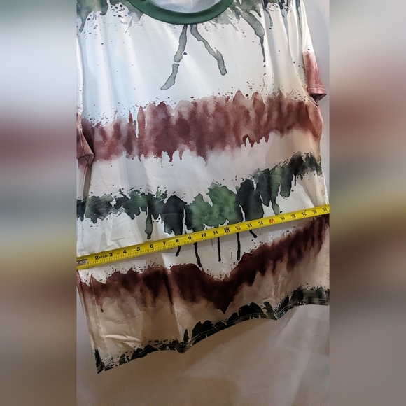 Green and Brown Tie-Dye Lounge Set, Size Extra Large, T1W - Picture 6 of 8